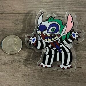 Handmade Beetlejuice Stitch phone accessory